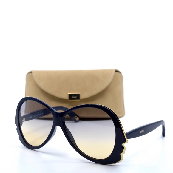 Navy Blue Chole Royal Blue Sunglasses main image 8